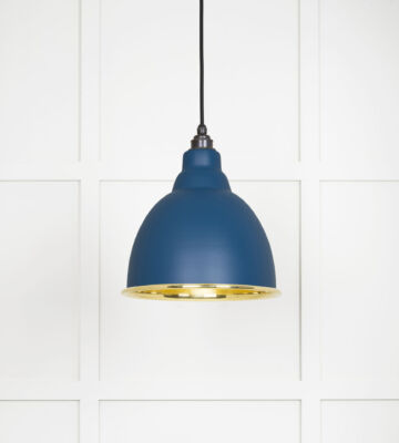 From The Anvil Smooth Brass Brindley Pendant in Upstream