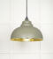 From The Anvil Hammered Brass Harborne Pendant in Tump