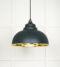 From The Anvil Smooth Brass Harborne Pendant in Dingle