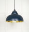 From The Anvil Smooth Brass Harborne Pendant in Dusk