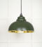 From The Anvil Smooth Brass Harborne Pendant in Heath