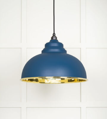 From The Anvil Smooth Brass Harborne Pendant in Upstream