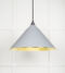 From The Anvil Hammered Brass Hockley Pendant in Birch