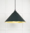 From The Anvil Hammered Brass Hockley Pendant in Dingle