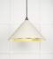 From The Anvil Hammered Brass Hockley Pendant in Teasel