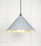 From The Anvil Smooth Brass Hockley Pendant in Birch