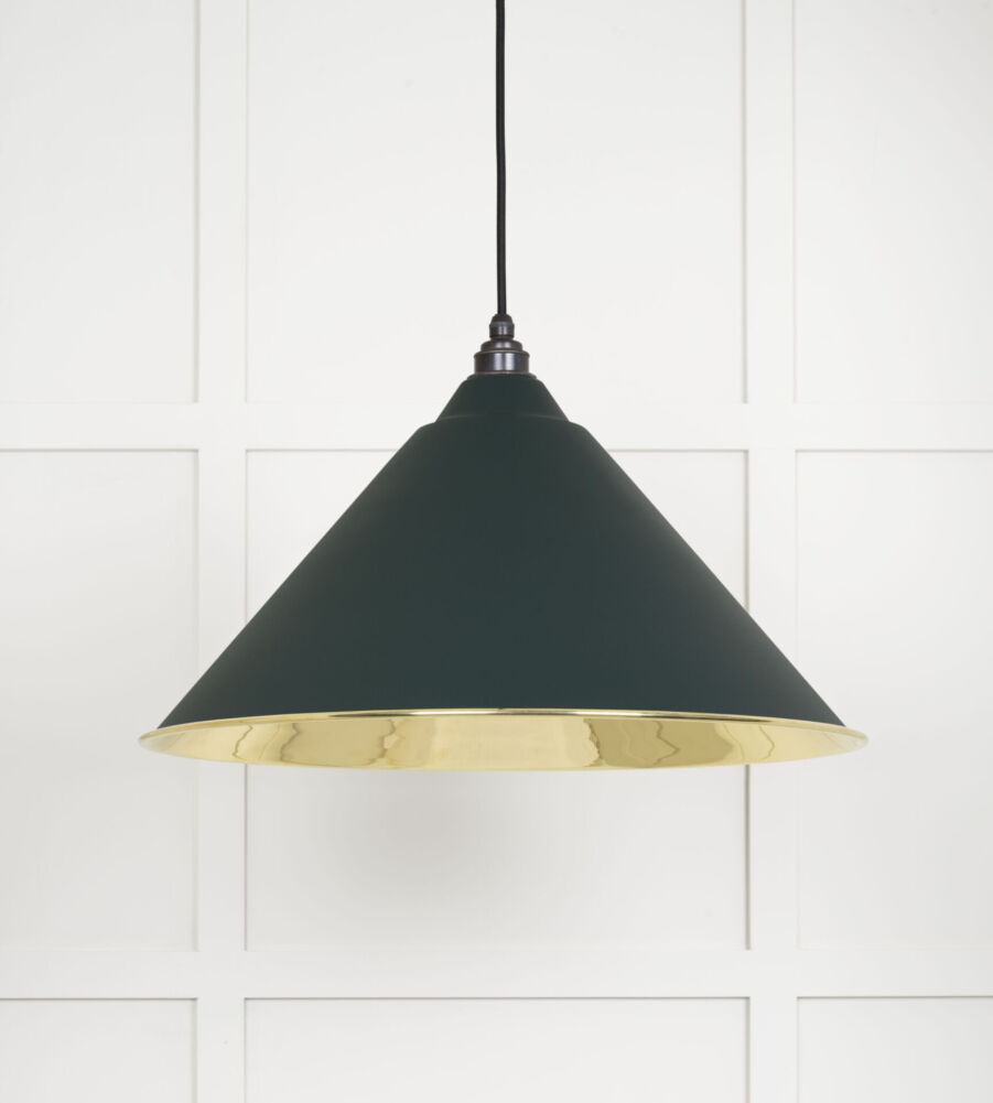 From The Anvil Smooth Brass Hockley Pendant in Dingle - Image 3