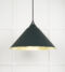 From The Anvil Smooth Brass Hockley Pendant in Dingle