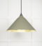 From The Anvil Smooth Brass Hockley Pendant in Tump