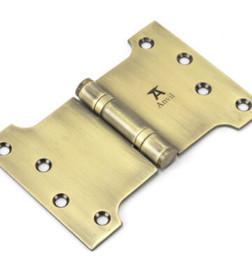 From The Anvil Aged Brass 4″ x 4″ x 6″  Parliament Hinge (pair) ss