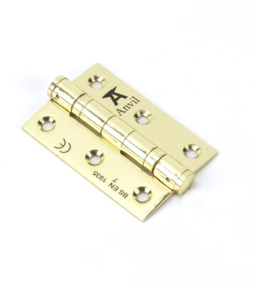 From The Anvil Polished Brass 3″ Ball Bearing Butt Hinge (pair) ss