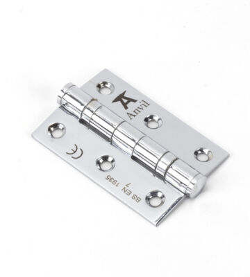 From The Anvil Polished Chrome 3″ Ball Bearing Butt Hinge (pair) ss