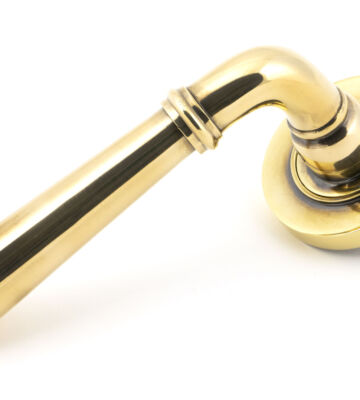 From The Anvil Aged Brass Newbury Lever on Rose Set (Plain) – Unsprung