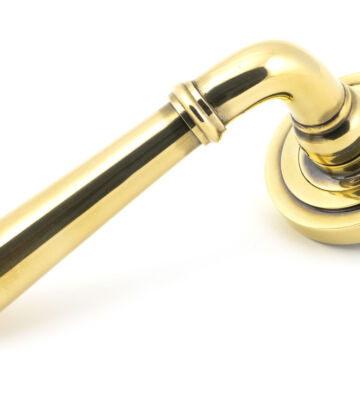 From The Anvil Aged Brass Newbury Lever on Rose Set (Art Deco) – Unsprung