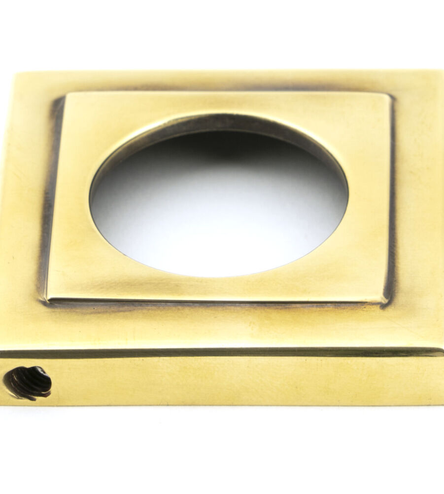 From The Anvil Aged Brass Newbury Lever on Rose Set (Square) - Unsprung - Image 3