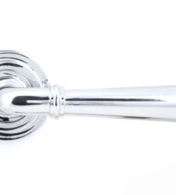 From The Anvil Polished Chrome Newbury Lever on Rose Set (Art Deco) - Unsprung - Image 3