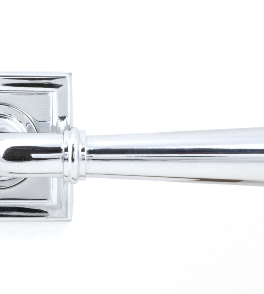 From The Anvil Polished Chrome Newbury Lever on Rose Set (Square) - Unsprung - Image 3