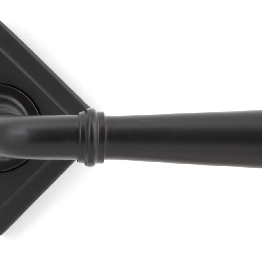 From The Anvil Aged Bronze Newbury Lever on Rose Set (Square) - Unsprung - Image 4