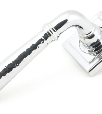 From The Anvil Pol. Chrome Hammered Newbury Lever on Rose Set (Square) – Unsprung