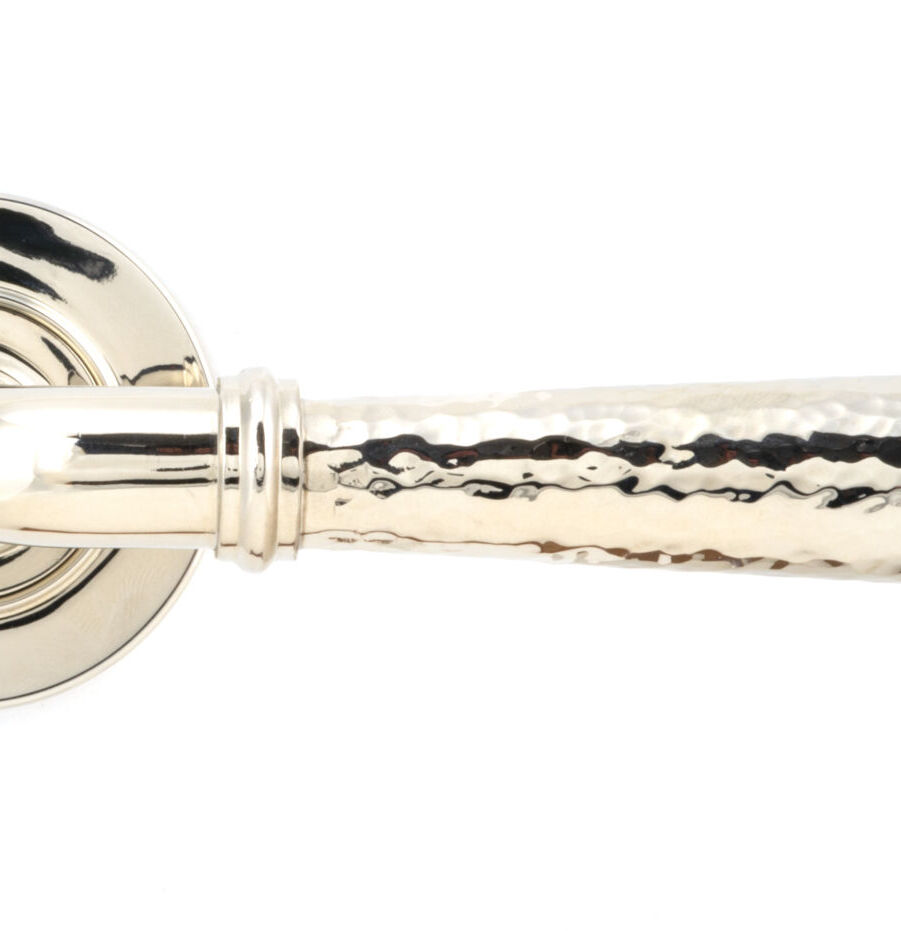 From The Anvil Pol. Nickel Hammered Newbury Lever on Rose Set (Plain) - Unsprung - Image 3