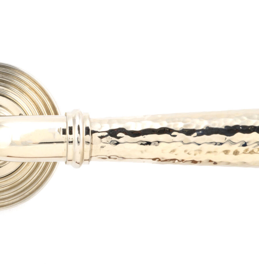 From The Anvil Pol. Nickel Hammered Newbury Lever on Rose Set (Beehive) - Unsprung - Image 3