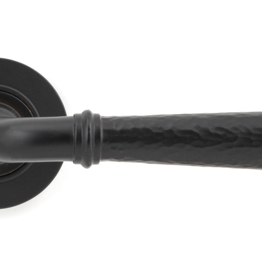 From The Anvil Aged Bronze Hammered Newbury Lever on Rose Set (Plain) - Unsprung - Image 3