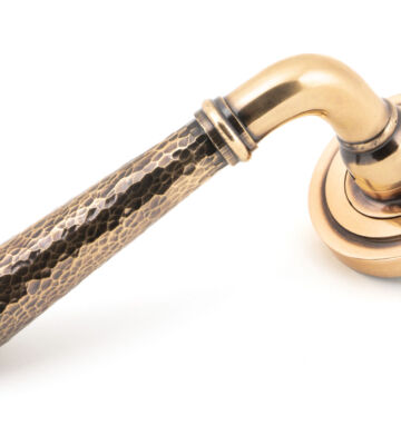 From The Anvil Pol. Bronze Hammered Newbury Lever on Rose Set (Art Deco) – Unsprung