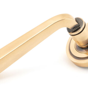 From The Anvil Polished Bronze Avon Round Lever on Rose Set (Art Deco) – Unsprung