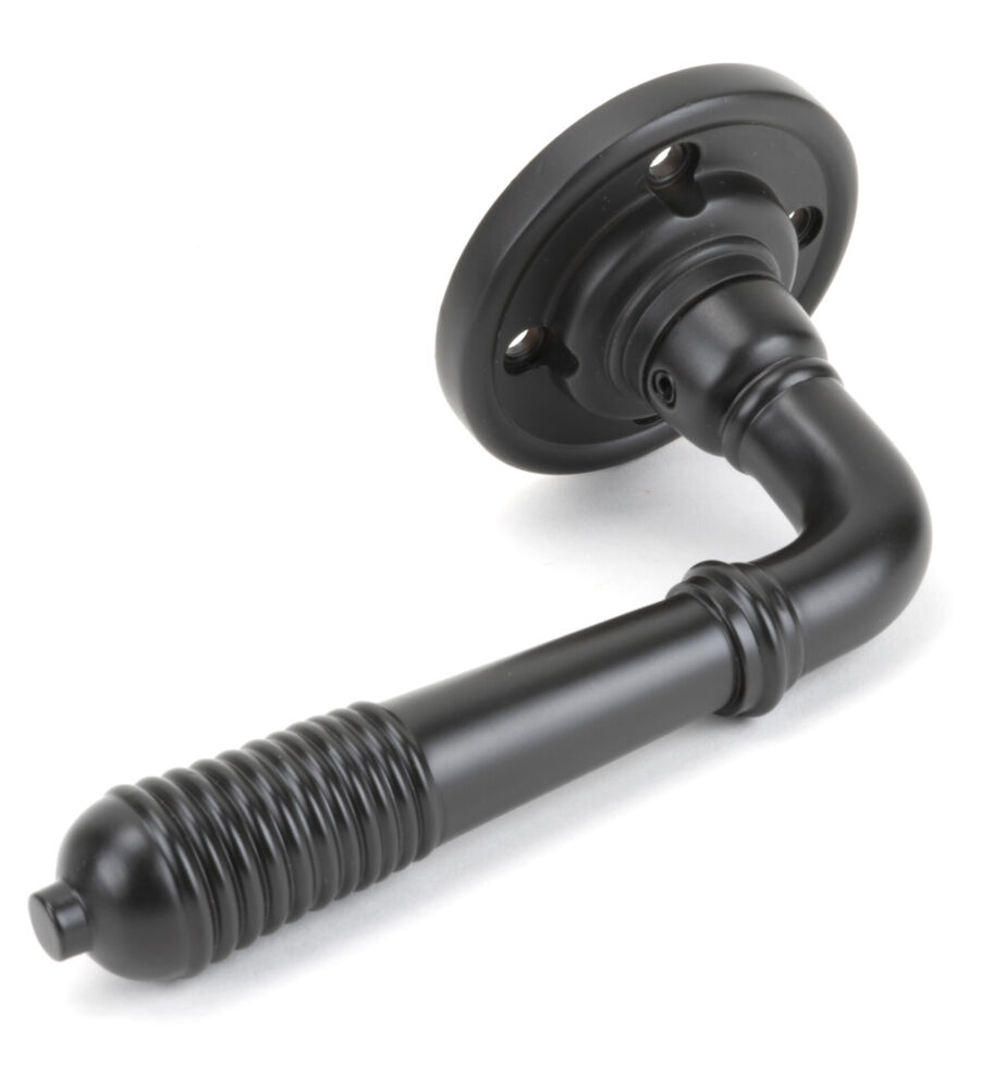 From The Anvil Aged Bronze Reeded Lever on Rose Set - Unsprung - Image 4