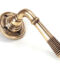 From The Anvil Polished Bronze Reeded Lever on Rose Set - Unsprung