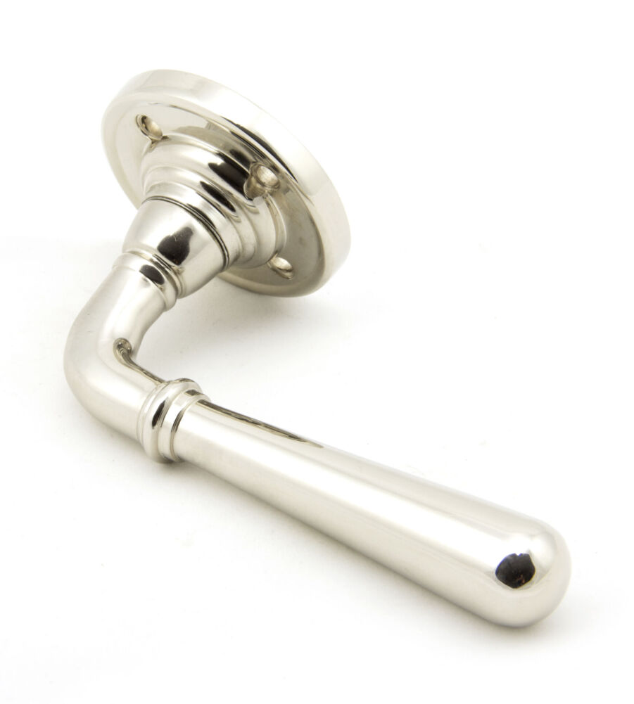 From The Anvil Polished Nickel Newbury Lever on Rose Set - Unsprung - Image 3