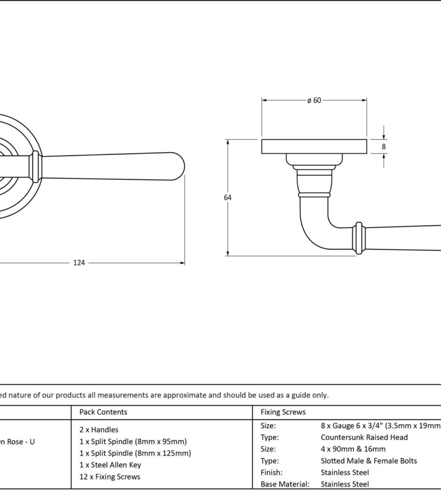 From The Anvil Polished Nickel Newbury Lever on Rose Set - Unsprung - Image 2