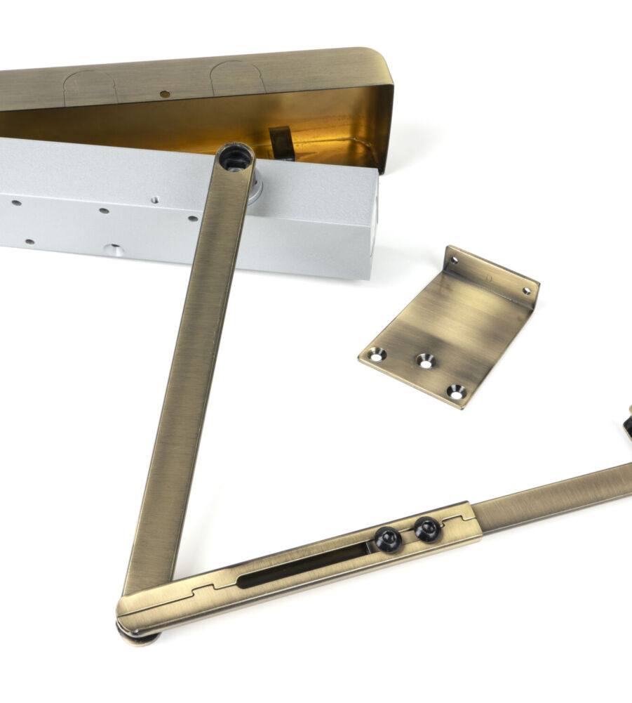 From The Anvil Aged Brass Size 2-5 Door Closer & Cover - Image 3