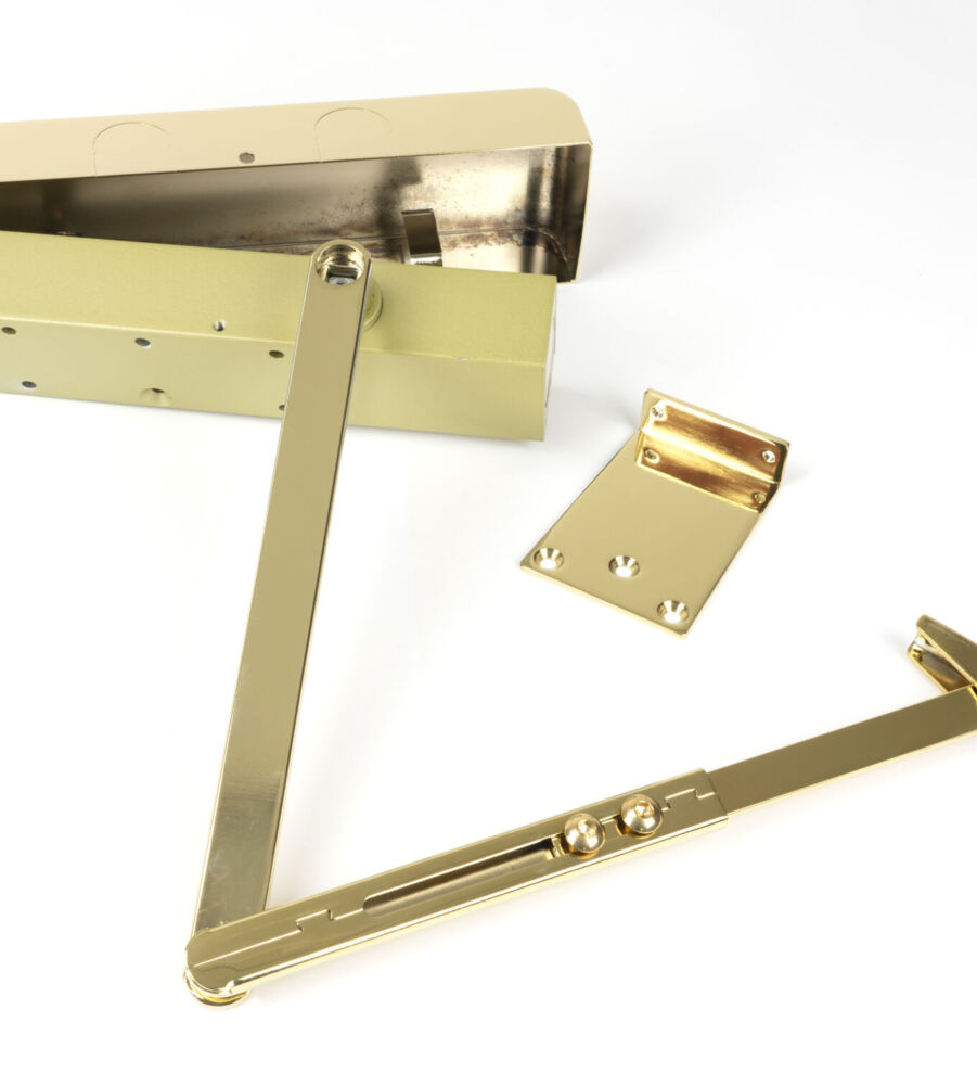 From The Anvil Polished Brass Size 2-5 Door Closer & Cover - Image 3