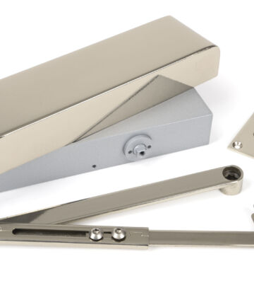 From The Anvil Polished Nickel Size 2-5 Door Closer & Cover