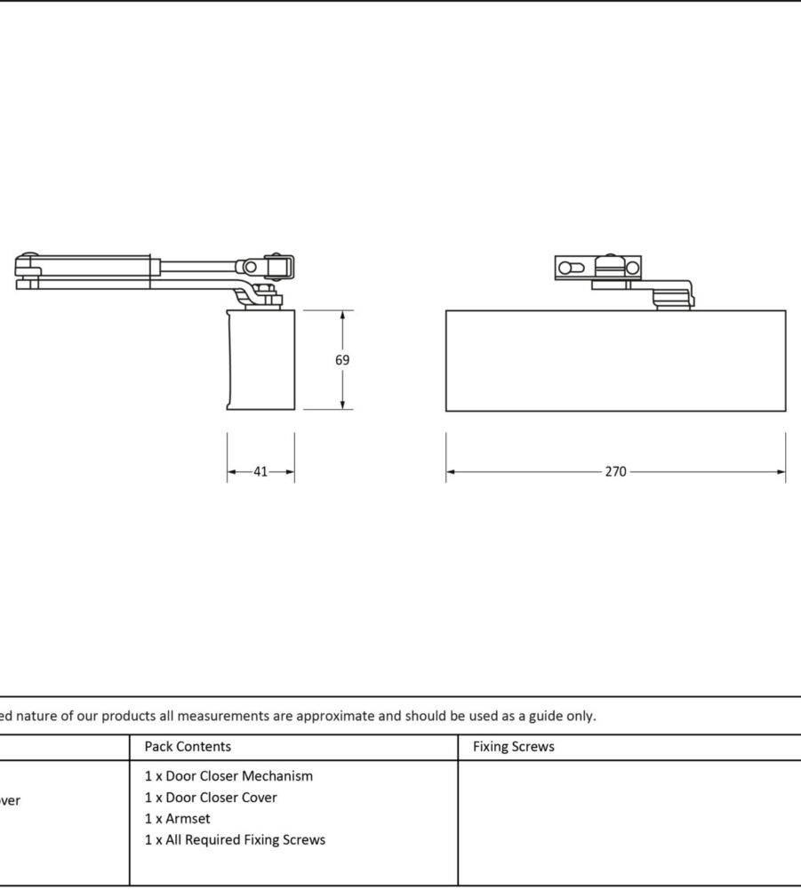 From The Anvil Aged Bronze Size 2-5 Door Closer & Cover - Image 2