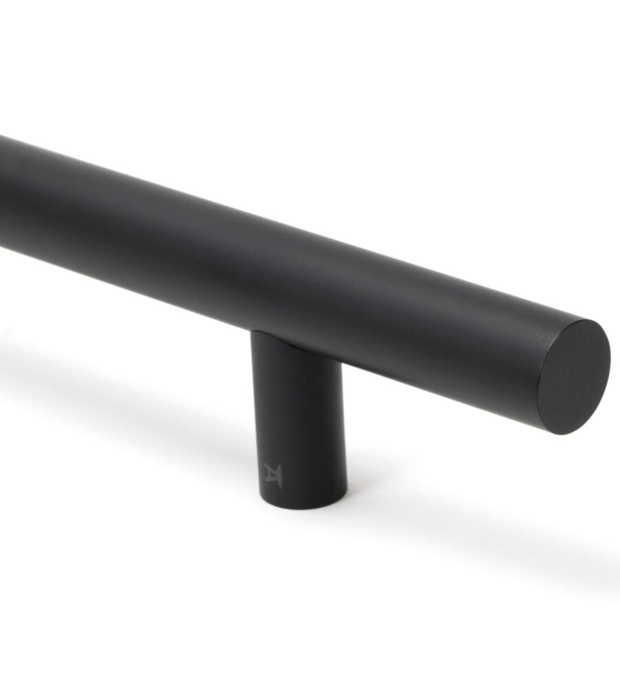 From The Anvil Matt Black SS (316) 0.6m T Bar Handle B2B Fix 32mm Ø - Image 4