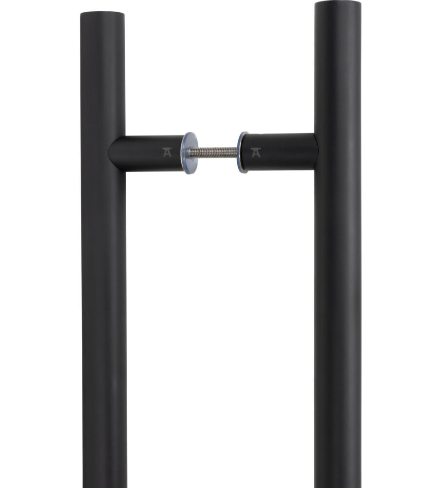 From The Anvil Matt Black SS (316) 0.6m T Bar Handle B2B Fix 32mm Ø