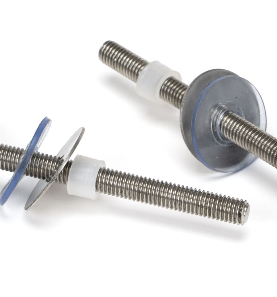 From The Anvil Satin SS (304) 100mm Bolt Fixings for T Bar (2)