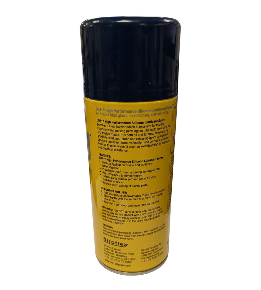 OB41 Silicone Lubricant Spray 400ml - Image 2