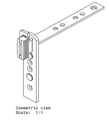 S9142 Reversible Top Bracket LH