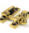 From The Anvil Aged Brass Prestbury Quadrant Fastener - Narrow