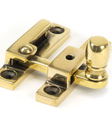 From The Anvil Aged Brass Mushroom Quadrant Fastener – Narrow