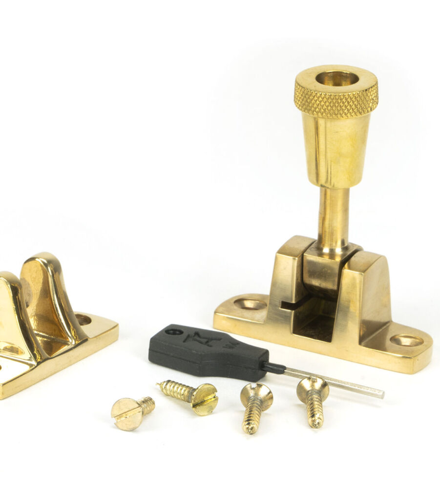 From The Anvil Polished Brass Brompton Brighton Fastener (Radiused) - Image 4