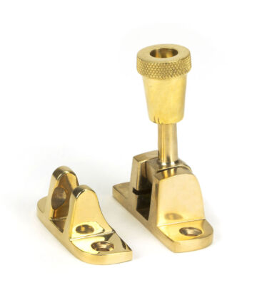 From The Anvil Polished Brass Brompton Brighton Fastener (Radiused)