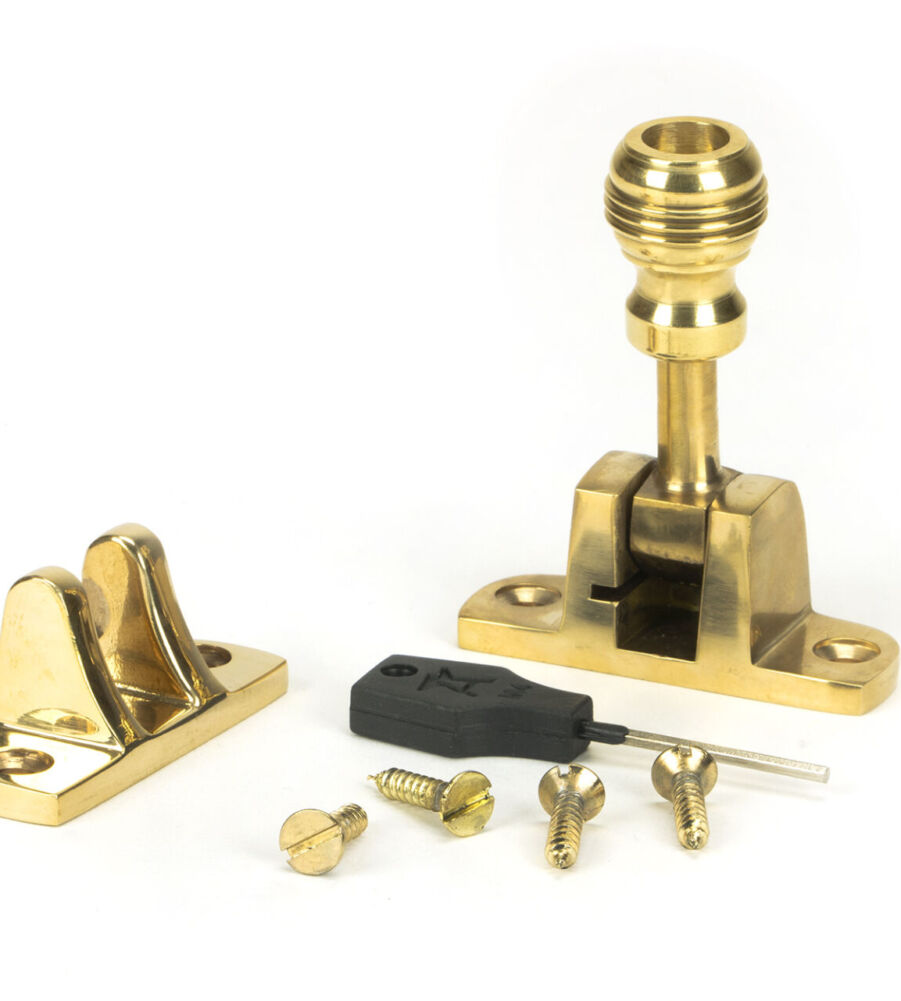 From The Anvil Polished Brass Prestbury Brighton Fastener (Radiused) - Image 4