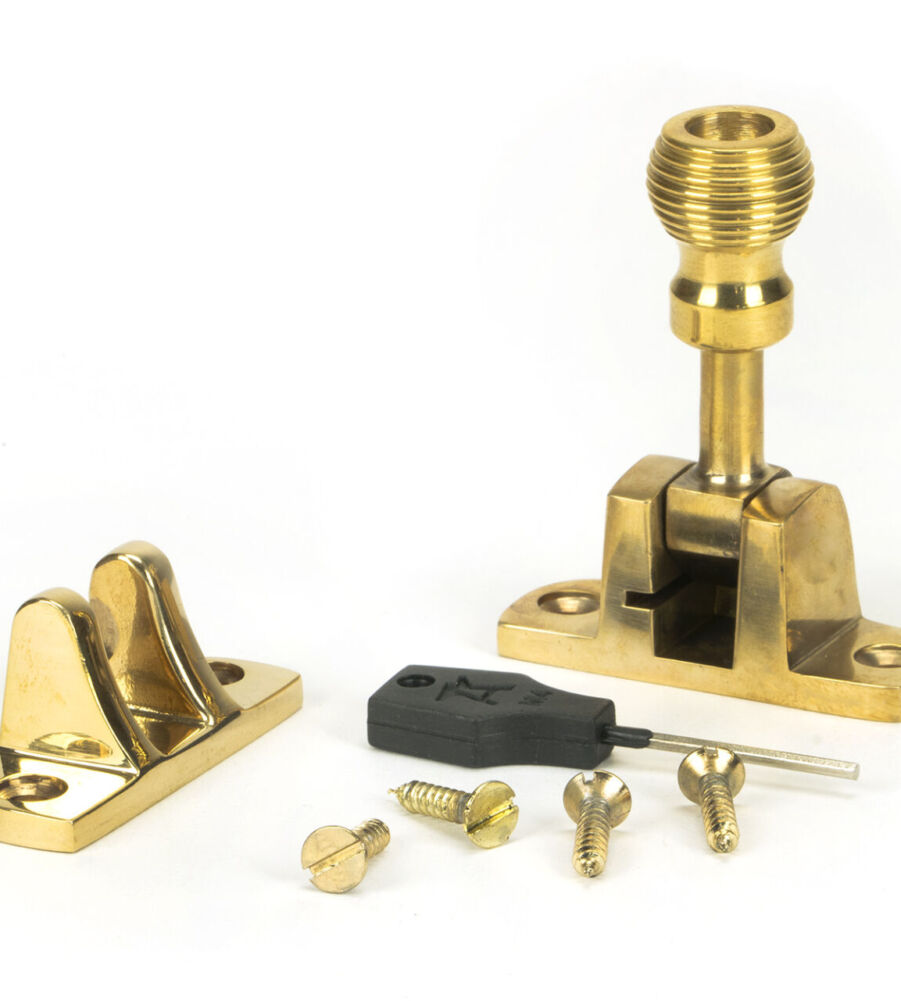 From The Anvil Polished Brass Beehive Brighton Fastener (Radiused) - Image 4