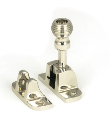 From The Anvil Polished Nickel Beehive Brighton Fastener (Radiused)