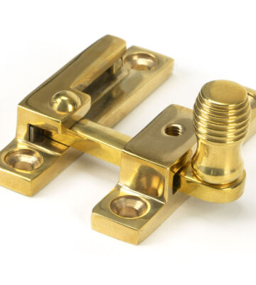 From The Anvil Polished Brass Beehive Quadrant Fastener – Narrow