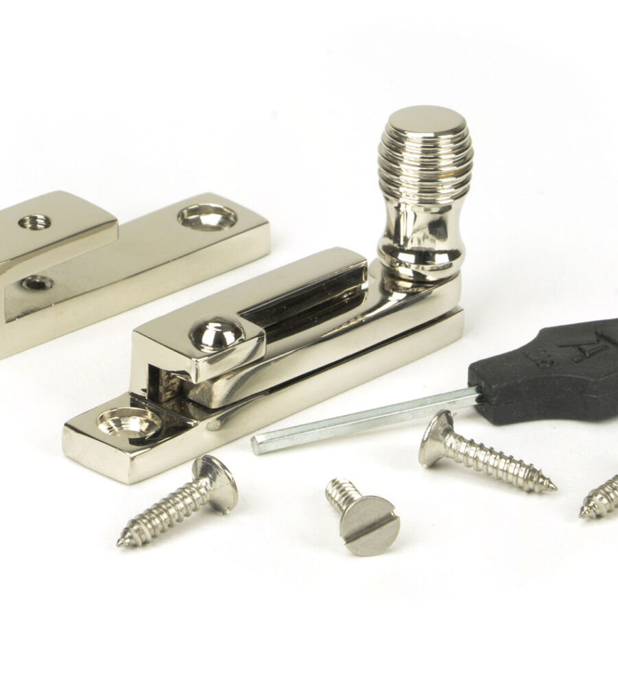 From The Anvil Polished Nickel Beehive Quadrant Fastener - Narrow - Image 3